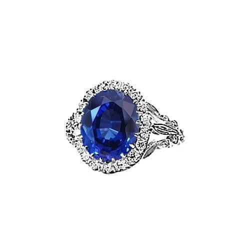 Anello Di Fidanzamento Con Zaffiro Da 8 Carati