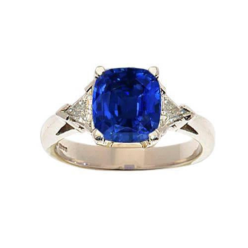 Anello Di Fidanzamento Con Zaffiro Da 9 Carati