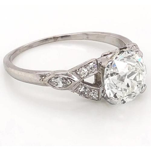 Anello Diamanti a Taglio Antico Gambo Diviso 1.60 ct Gioielli da donna - harrychadent.it
