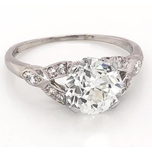 Anello Diamanti a Taglio Antico Gambo Diviso 1.60 ct Gioielli da donna - harrychadent.it