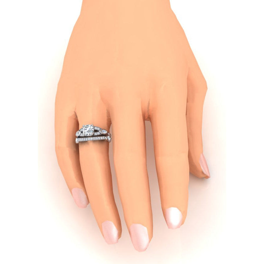 Anello Diamanti a Taglio Antico Gambo Diviso 1.60 ct Gioielli da donna - harrychadent.it