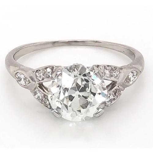 Anello Diamanti a Taglio Antico Gambo Diviso 1.60 ct Gioielli da donna- harrychadent.it