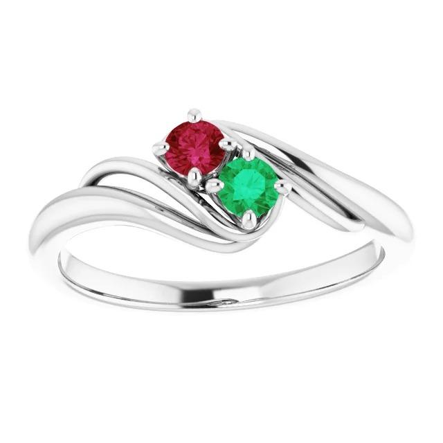 Anello Verde Colombiano Smeraldo E Rubino 0.50 Carati Gioielli Donna Novità - harrychadent.it