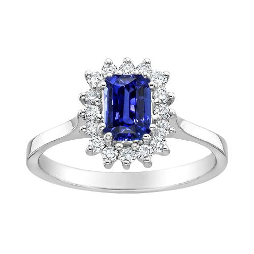 2 carati Halo Diamond Ring Radiant Ceylon Sapphire Gemstone Star Style - harrychadent.it