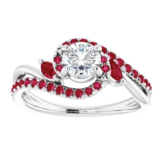 Anello con diamante 1.65 carati gioielli da donna con rubino birmano - harrychadent.it