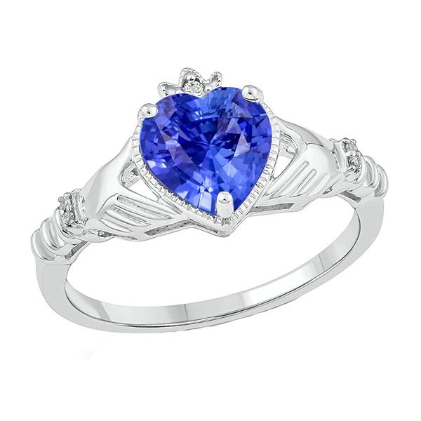 Anello hot sale diamante azzurro