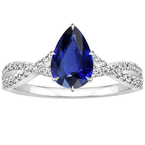 anello con zaffiro