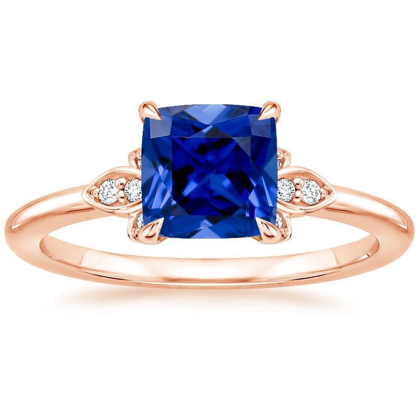 Anello da donna con diamanti e pietre preziose con cuscino zaffiro blu 2.50 carati Nuovo - harrychadent.it