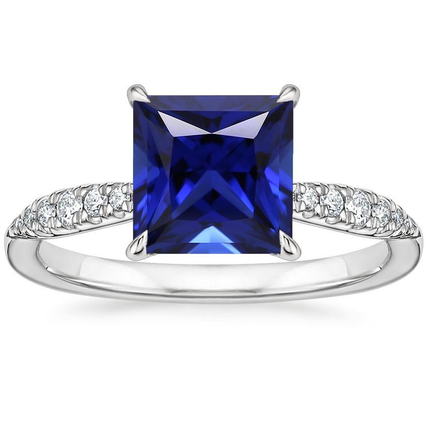 Anello di fidanzamento da donna con zaffiro dello Sri Lanka e diamante 5.25 carati - harrychadent.it