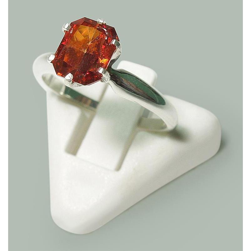 Anello solitario da 2 ct con anello solitario in oro bianco e rosso rubino brillante - harrychadent.it