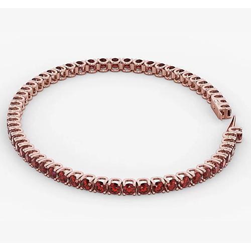 Bracciale Tennis Rubino Oro Rosa 5.90 Carati Gioielleria Novità - harrychadent.it