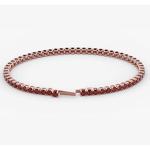 Bracciale Tennis Rubino Oro Rosa 5.90 Carati Gioielleria Novità - harrychadent.it