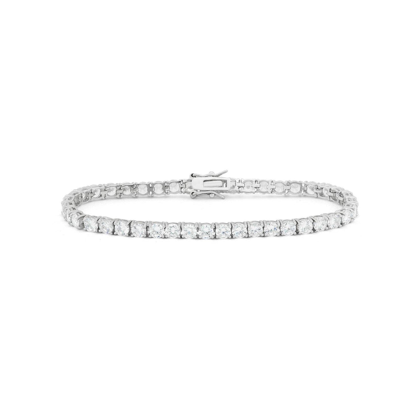 Bracciale Tennis WG 14K Sparkling Taglio rotondo Diamanti 9.50 Carati - harrychadent.it
