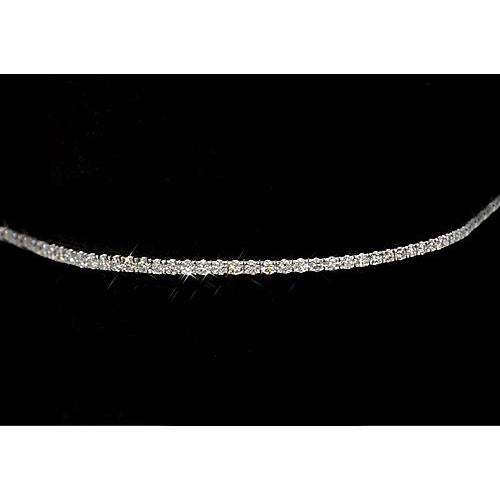 Bracciale con diamanti da 5 carati. set di griffe in oro bianco 14K - harrychadent.it
