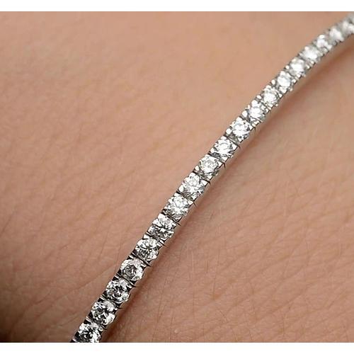Bracciale con diamanti da 5 carati. set di griffe in oro bianco 14K - harrychadent.it