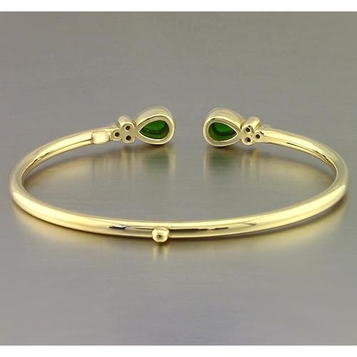 Bracciale in oro giallo con pietre preziose verde smeraldo 2.30 carati Gioielli da donna Novità - harrychadent.it