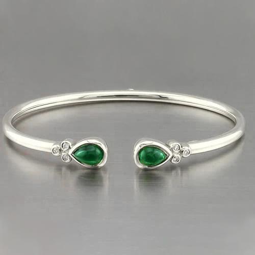 Bracciale in oro giallo con pietre preziose verde smeraldo 2.30 carati Gioielli da donna Novità - harrychadent.it