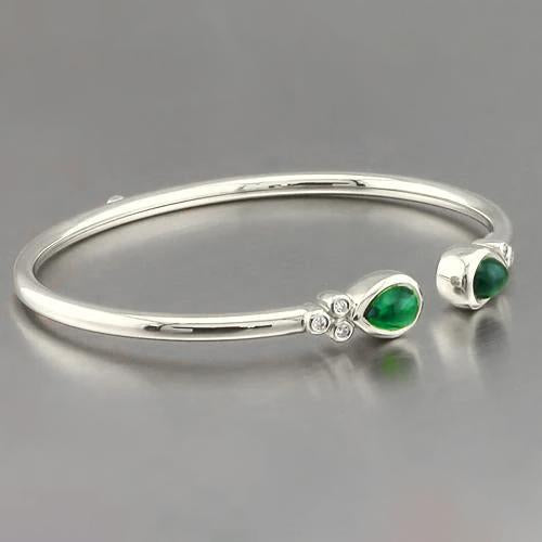 Bracciale in oro giallo con pietre preziose verde smeraldo 2.30 carati Gioielli da donna Novità - harrychadent.it