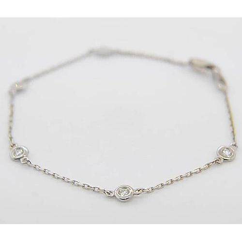 Bracciale rotondo con diamanti 1.50 carati Set di gioielli con castone Novità - harrychadent.it