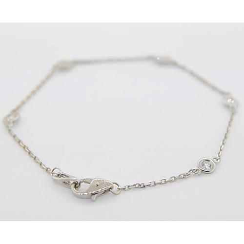 Bracciale rotondo con diamanti 1.50 carati Set di gioielli con castone Novità - harrychadent.it