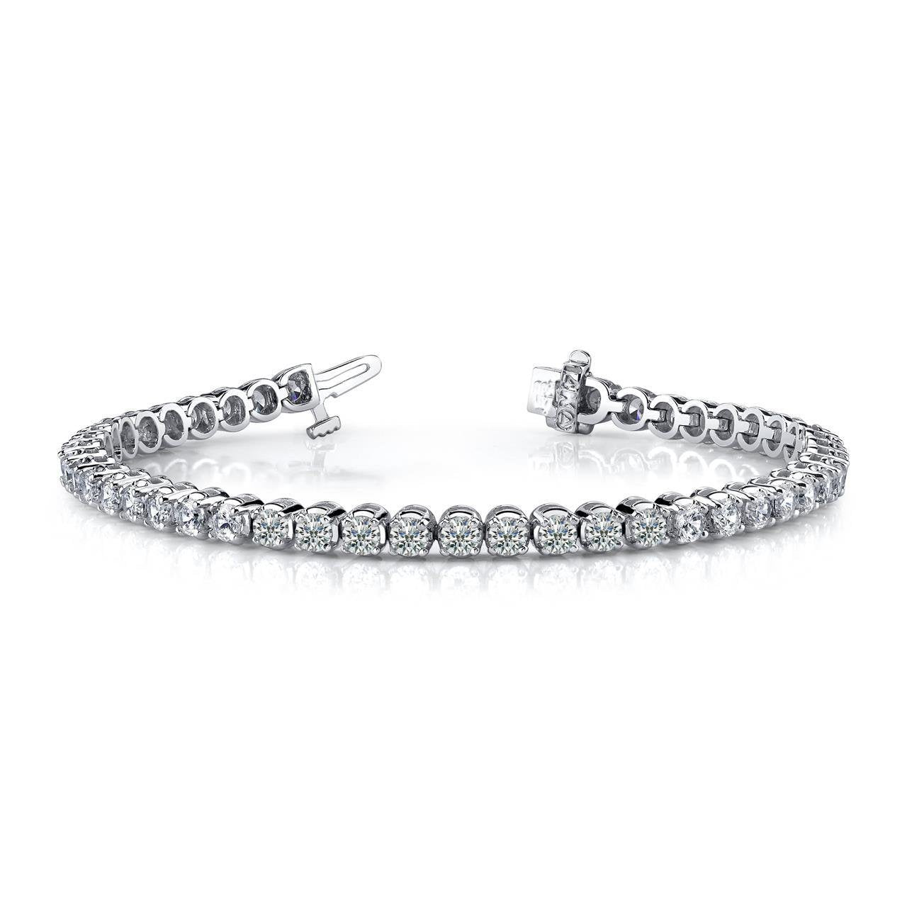 Bracciale tennis con cristalli e cuori in zirconi | Kidult