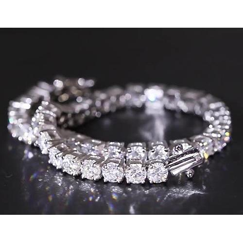 Bracciale Tennis Diamante 16 Carati Donna Oro Bianco F Vs1 Gioielli - harrychadent.it