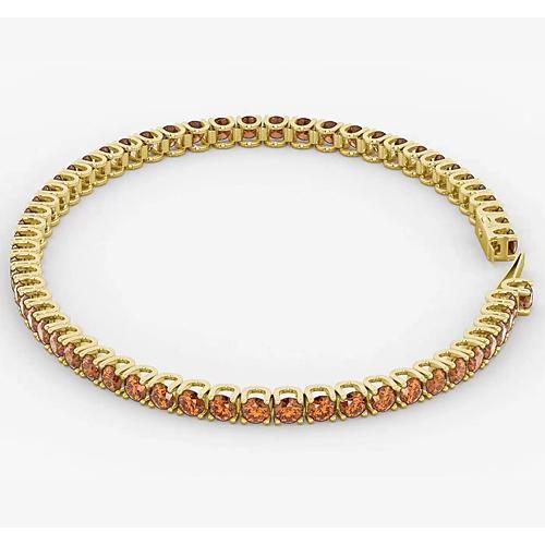 Bracciale tennis zaffiro arancione 5.90 carati gioielli Novità - harrychadent.it