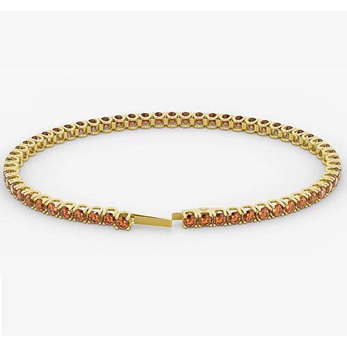 Bracciale tennis zaffiro arancione 5.90 carati gioielli Novità - harrychadent.it