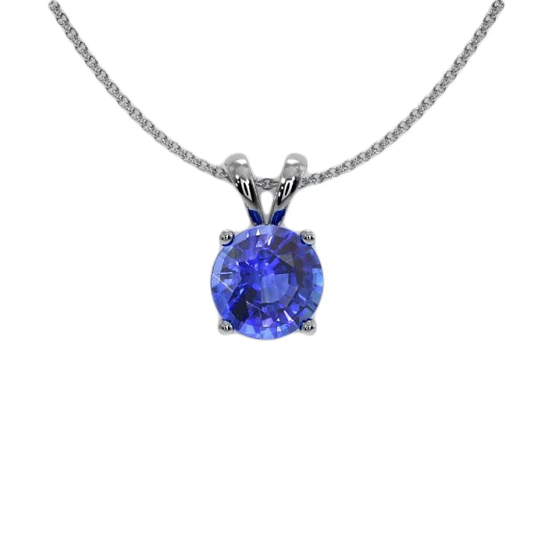 Collana Ciondolo In Argento Sterling Con Zirconia Cubica 1.5CTT - Pietra Portafortuna, Regalo Elegante Per Donne