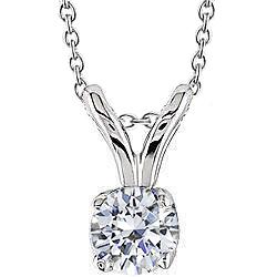 Collana con ciondolo in oro massiccio con diamanti a taglio rotondo da 1 carato. gioielleria raffinata - harrychadent.it