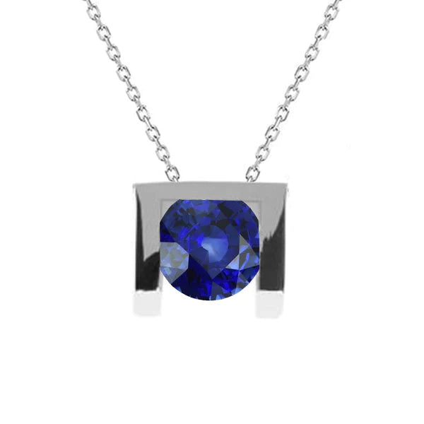Collana con pendente in pietra preziosa solitario Gioielli da donna in oro 14K 2 carati - harrychadent.it