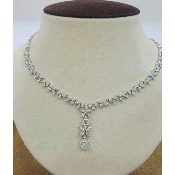 Collana da donna in oro bianco 14 carati 27 carati Novità - harrychadent.it