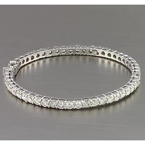 Diamante rotondo 9 carati con bracciale in oro bianco 14 carati Gioielli da donna - harrychadent.it