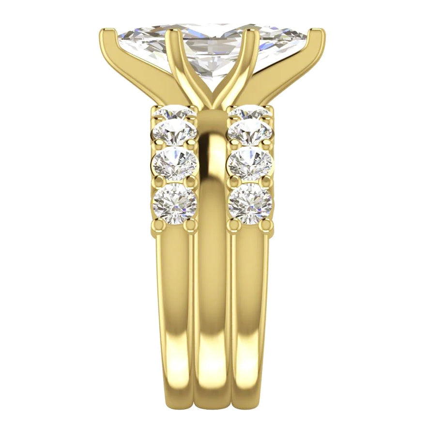 Fede Nuziale di Diamante Della Marchesa Gioielli Nuziali in Oro Giallo