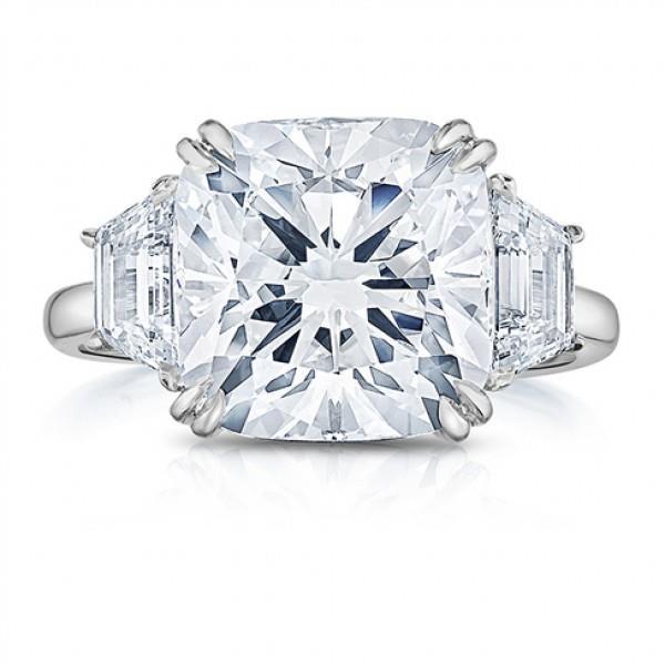 Fede nuziale con diamante scintillante a tre pietre da 2.20 carati - harrychadent.it