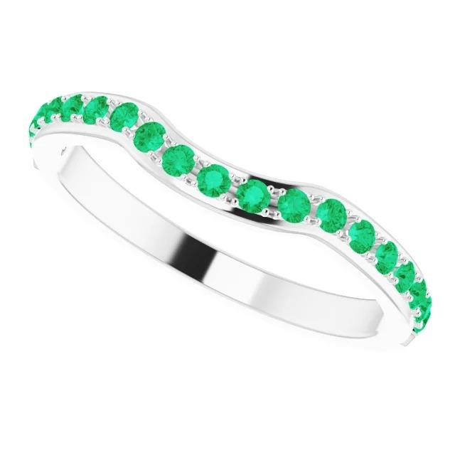 Gioielli da donna con fascia verde smeraldo verde colombiano con montatura a polo da 1.90 carati - harrychadent.it