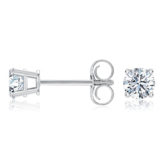Orecchini a lobo con diamanti taglio tondo naturale 1.50 carati F Vs1 - harrychadent.it