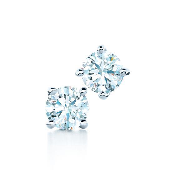 Orecchino a perno con diamante 1,70 carati in oro bianco taglio brillante rotondo - harrychadent.it