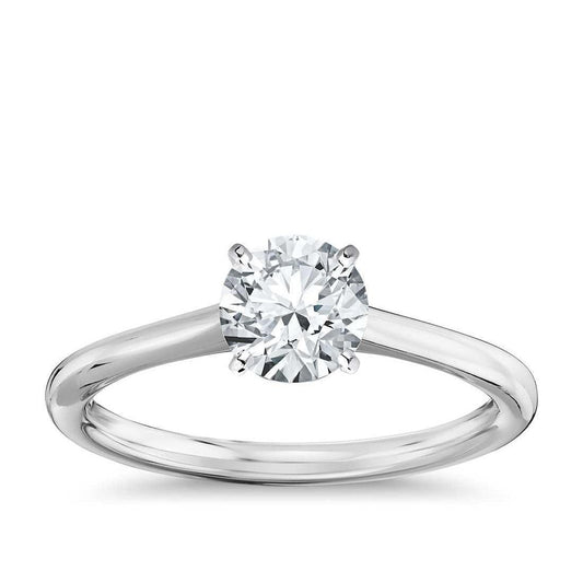 Solitario Anello di fidanzamento con diamante da 1 carato Oro bianco 14K - harrychadent.it