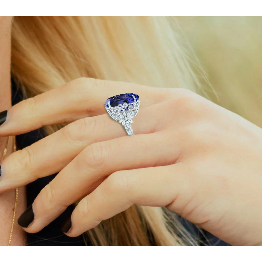 Tanzanite Anello Cocktail