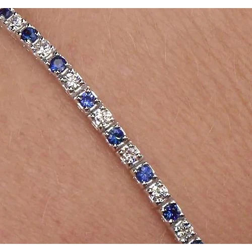 Zaffiro E Diamante Bracciale