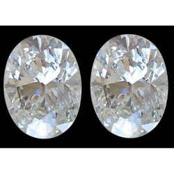 0.80 Carati Coppia Ovale Taglio Sciolto Naturale Terra Estratto Diamanti F Vs1
