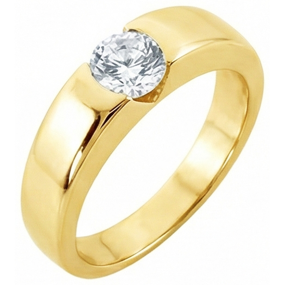 vero round diamante 1.50carati anello angolo laterale