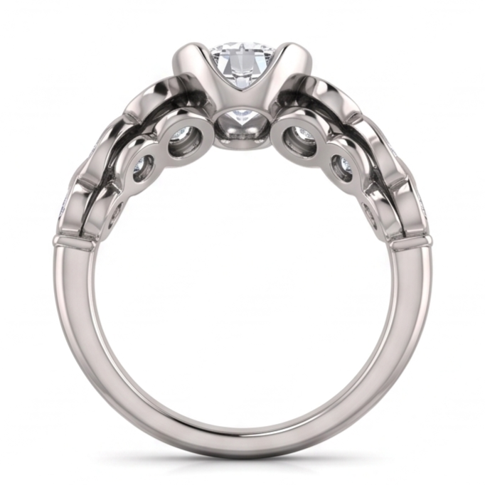 1.86 Carati. Anello Anniversario Di Matrimonio Con Naturale Diamanti Naturali Autentici ( non creati in laboratorio ) Brillanti Rotondi
