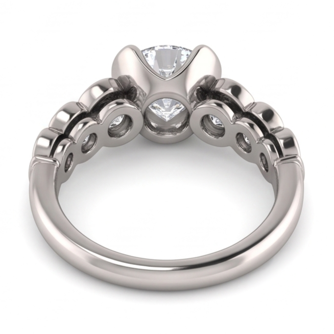 1.86 Carati. Anello Anniversario Di Matrimonio Con Naturale Diamanti Naturali Autentici ( non creati in laboratorio ) Brillanti Rotondi