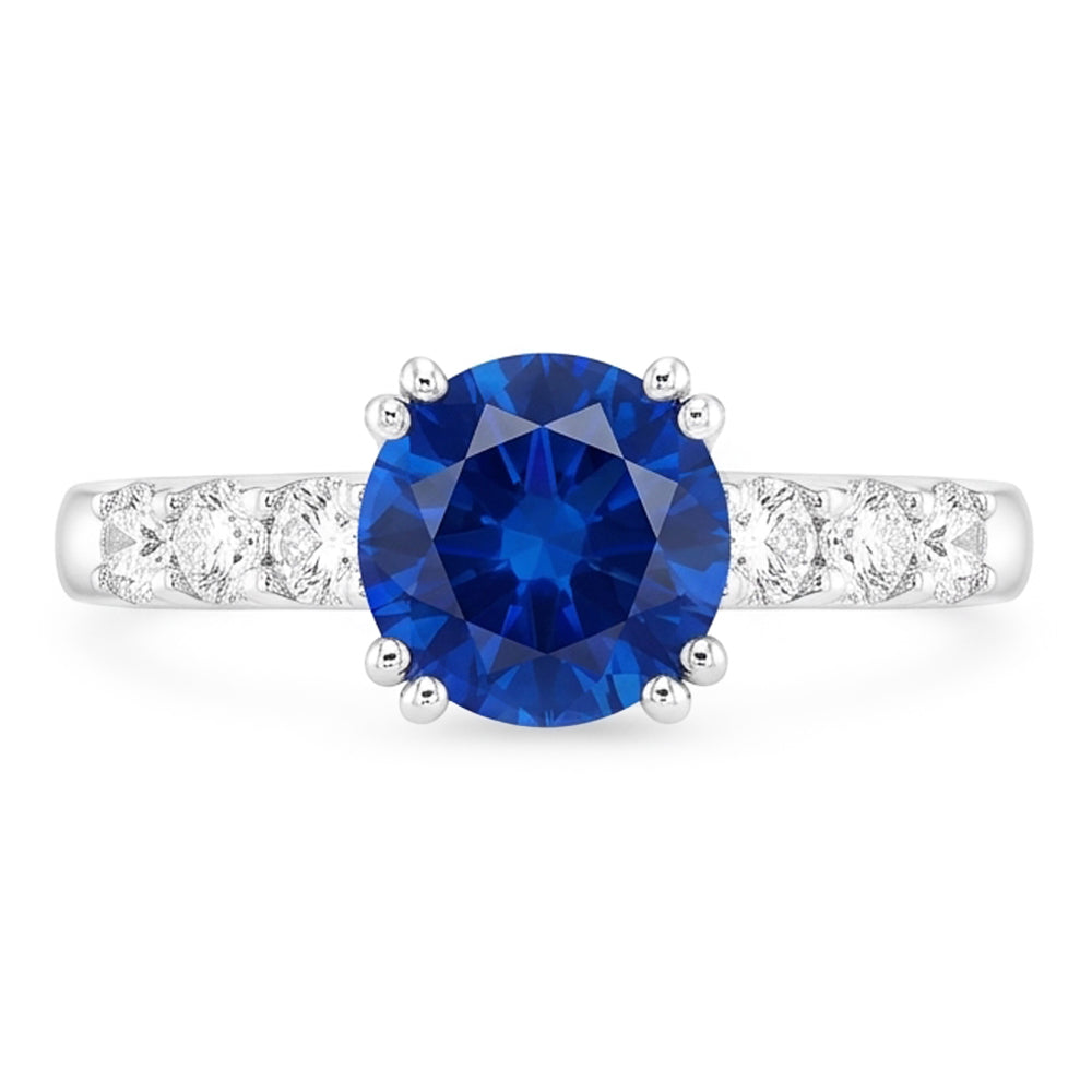 1 Carato Zaffiro Anello