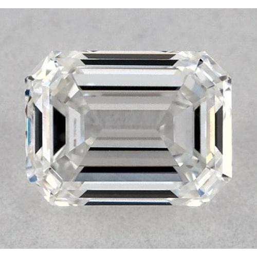 Diamante smeraldo da 1 carato, taglio F/VVS1, taglio ottimo