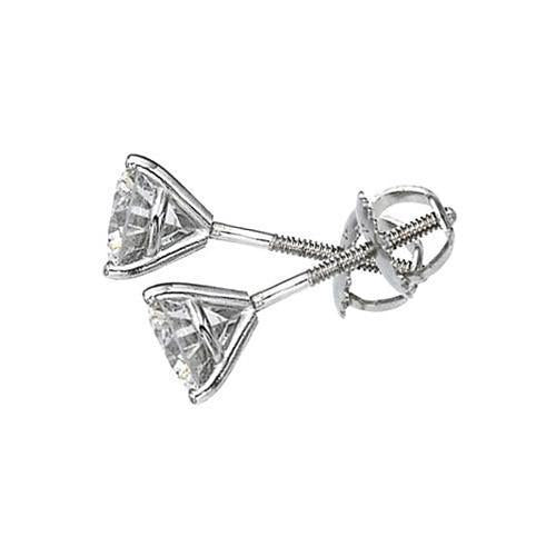 1.50 Carati E Vvs1 Martini Style Naturale Diamond Studs Diamond Orecchini