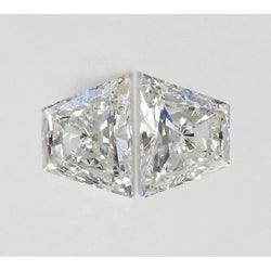 Coppia di diamanti naturali estratti dalla terra, taglio trapezoidale, colore G, VVS1, da 1,50 carati, sciolti