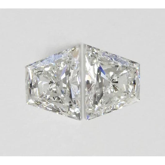 Coppia di diamanti sciolti da 1,50 carati, taglio trapezoidale G-VVS1